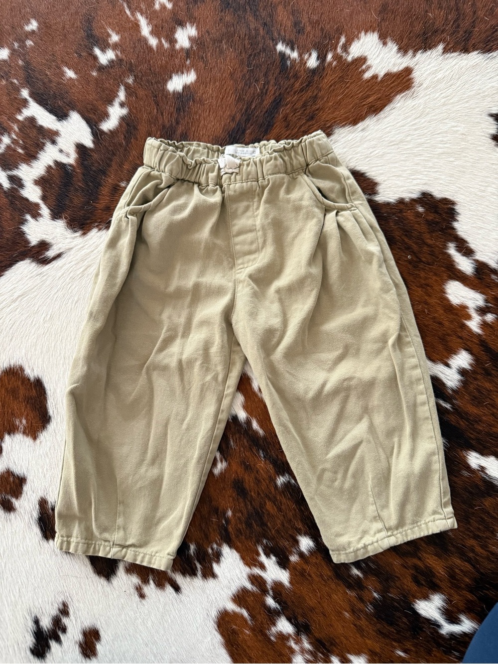 Zara Olive Green Toddler Trouser